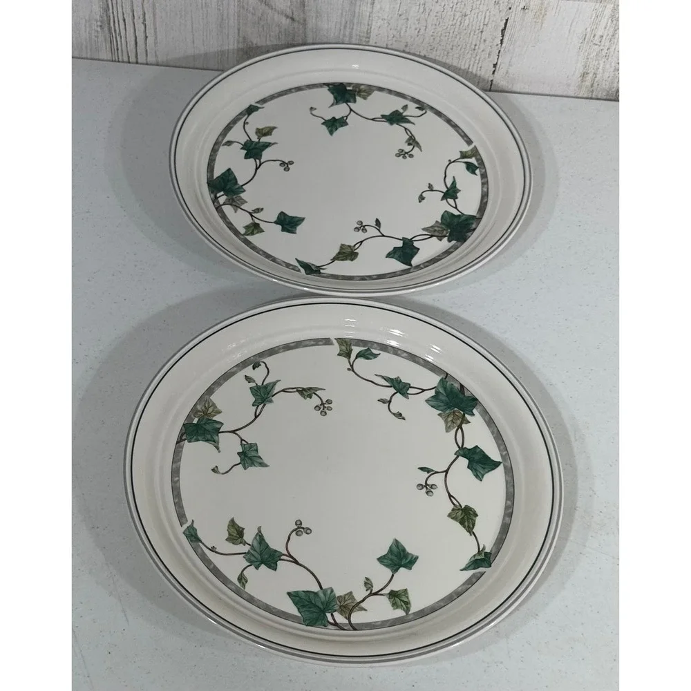 Keltcraft by‎ Noritake Ivy Lane Dinner Plates 9180 Ireland Set of 2